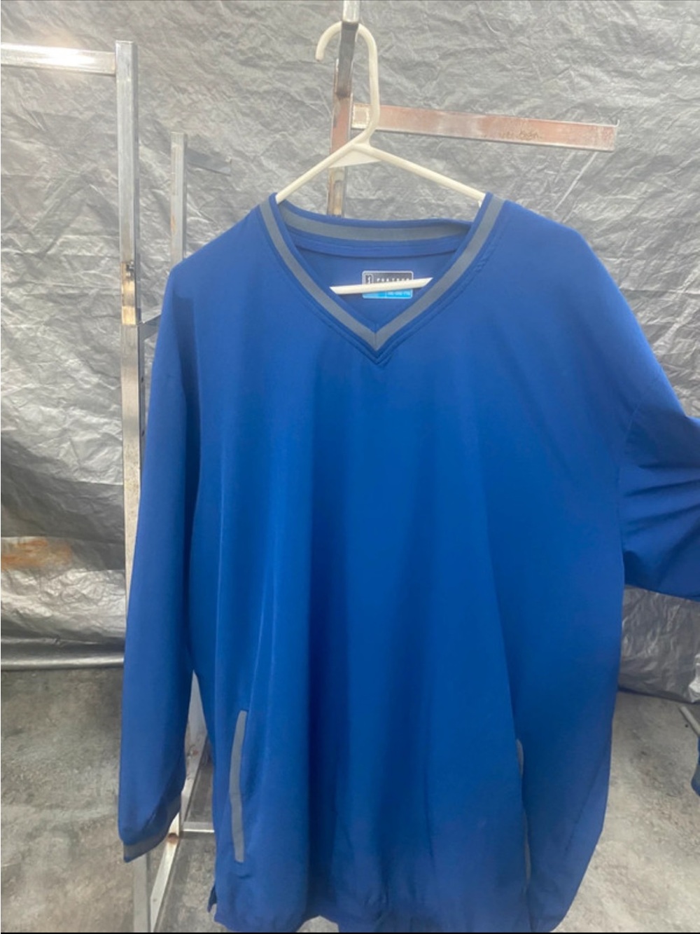 PGA Tour Royal Blue V-Neck Pullover with Dark Trim